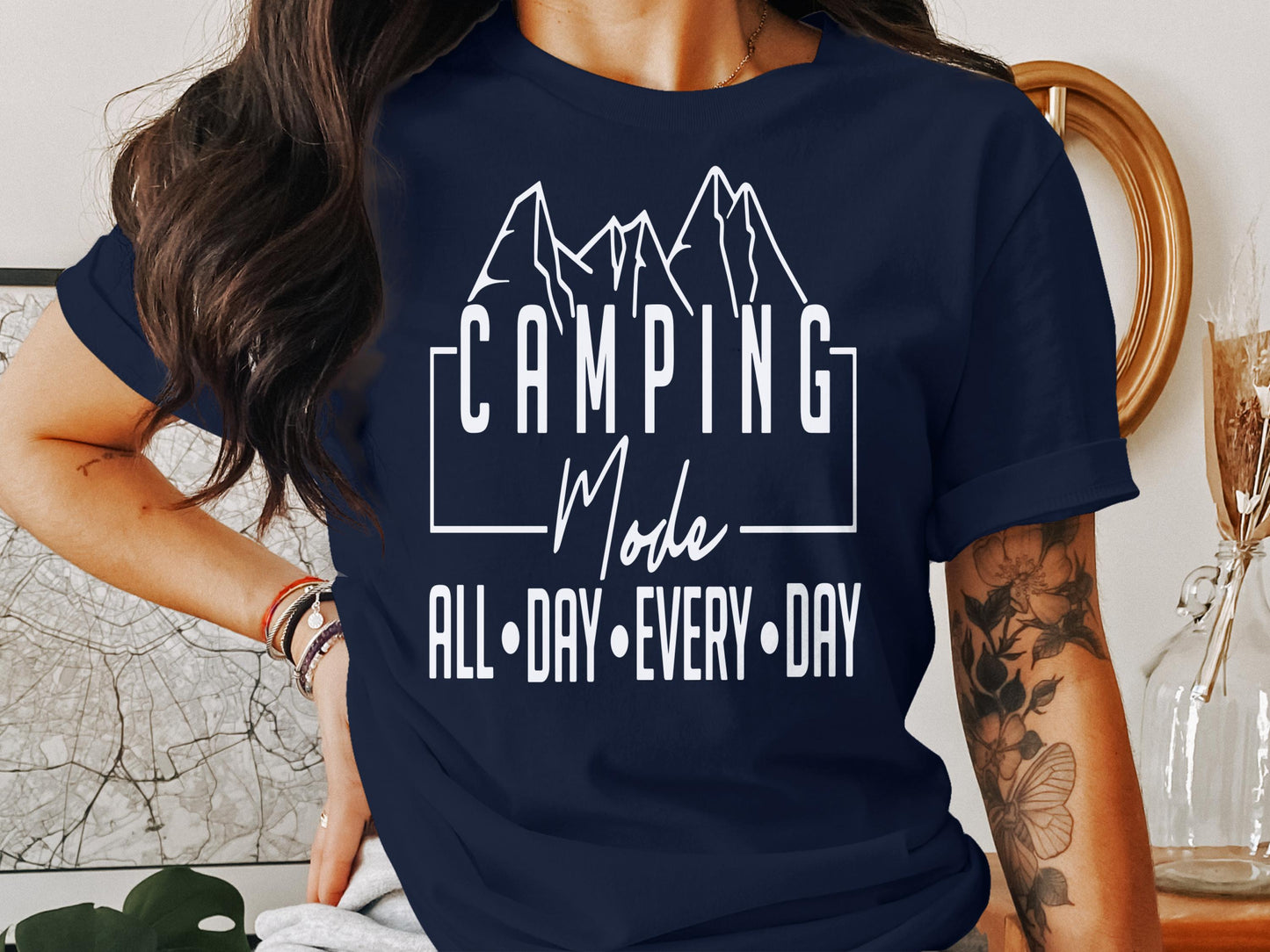 Camping Mode All Day Every Day Graphic T-shirt product