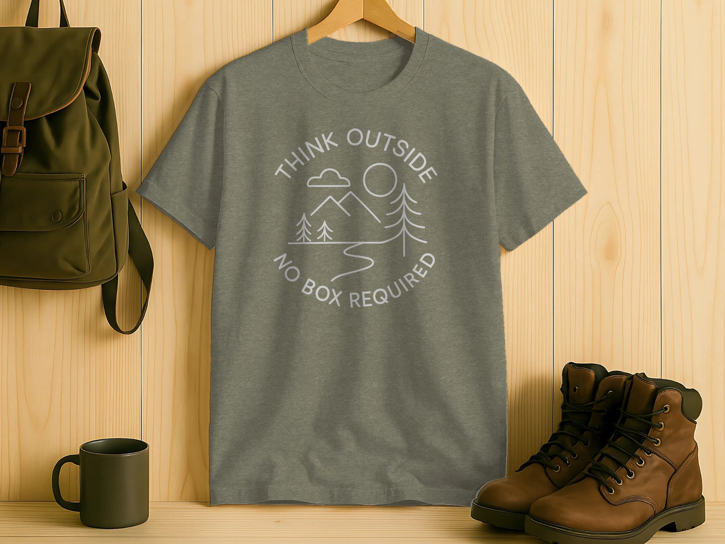 Think Outside No Box Required Nature T-shirt product type