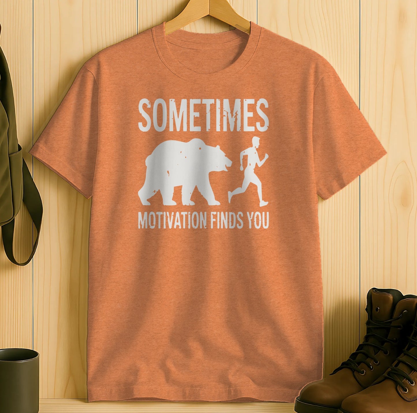 Sometimes Motivation Finds You Graphic T-Shirt product
