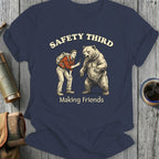 Safety Third Making Friends Bear Graphic T-Shirt