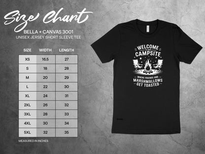 Welcome to the Campsite Friends Marshmallows Tee product