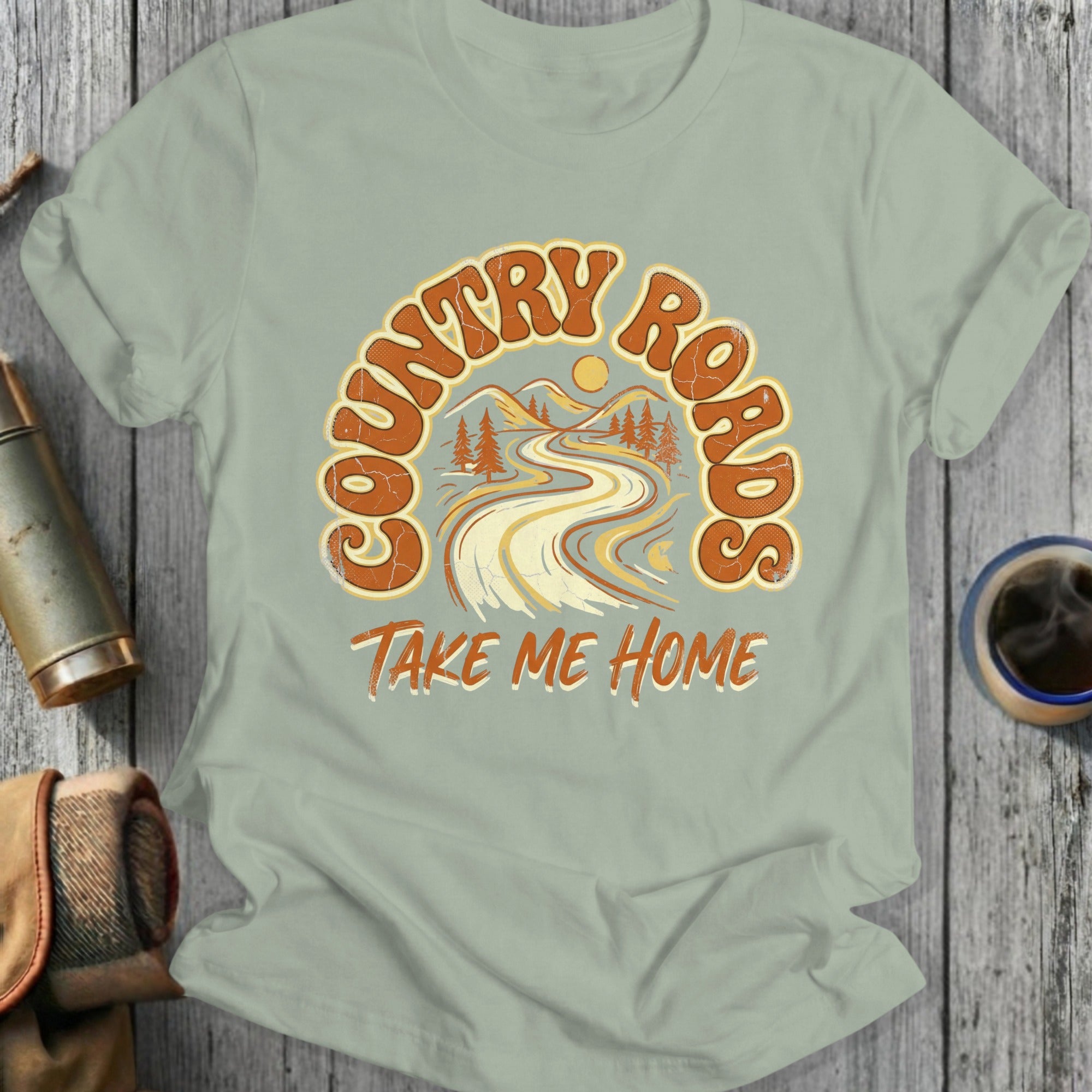 Country Roads Take Me Home Graphic T-Shirt