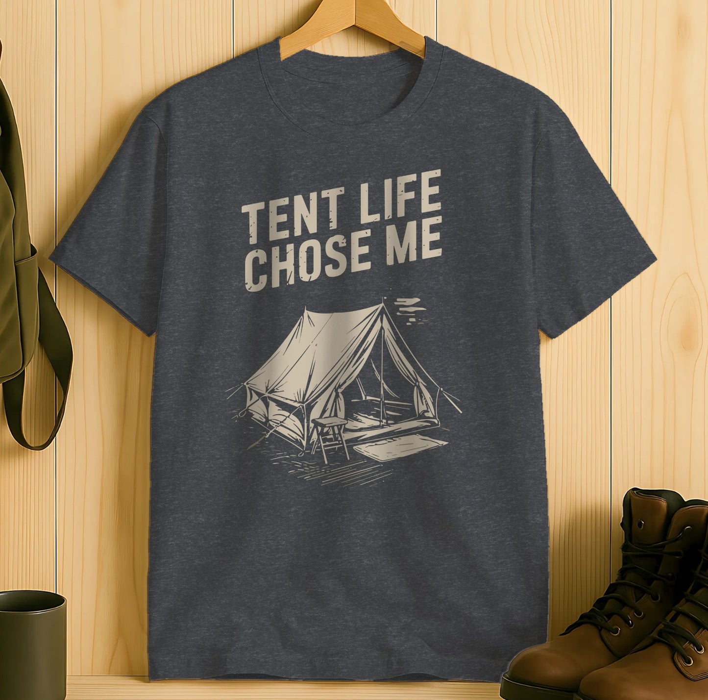 Tent Life Chose Me Graphic Print T-Shirt product