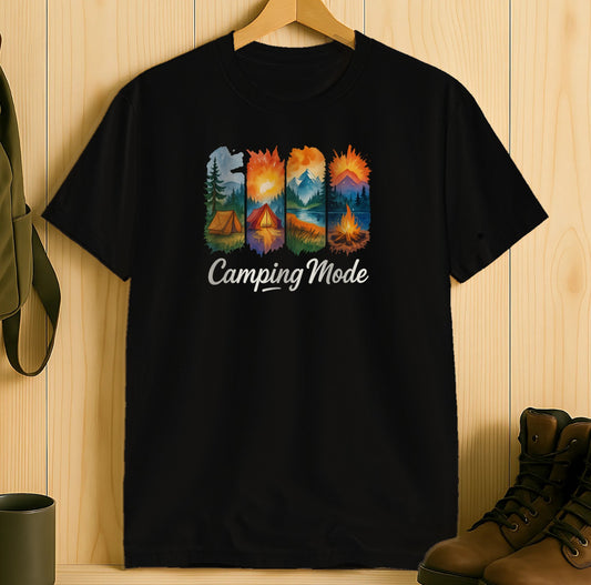 Adventure Awaits Camping Mode Graphic Tee product