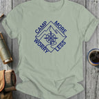 Camp More Worry Less Motivational T-shirt