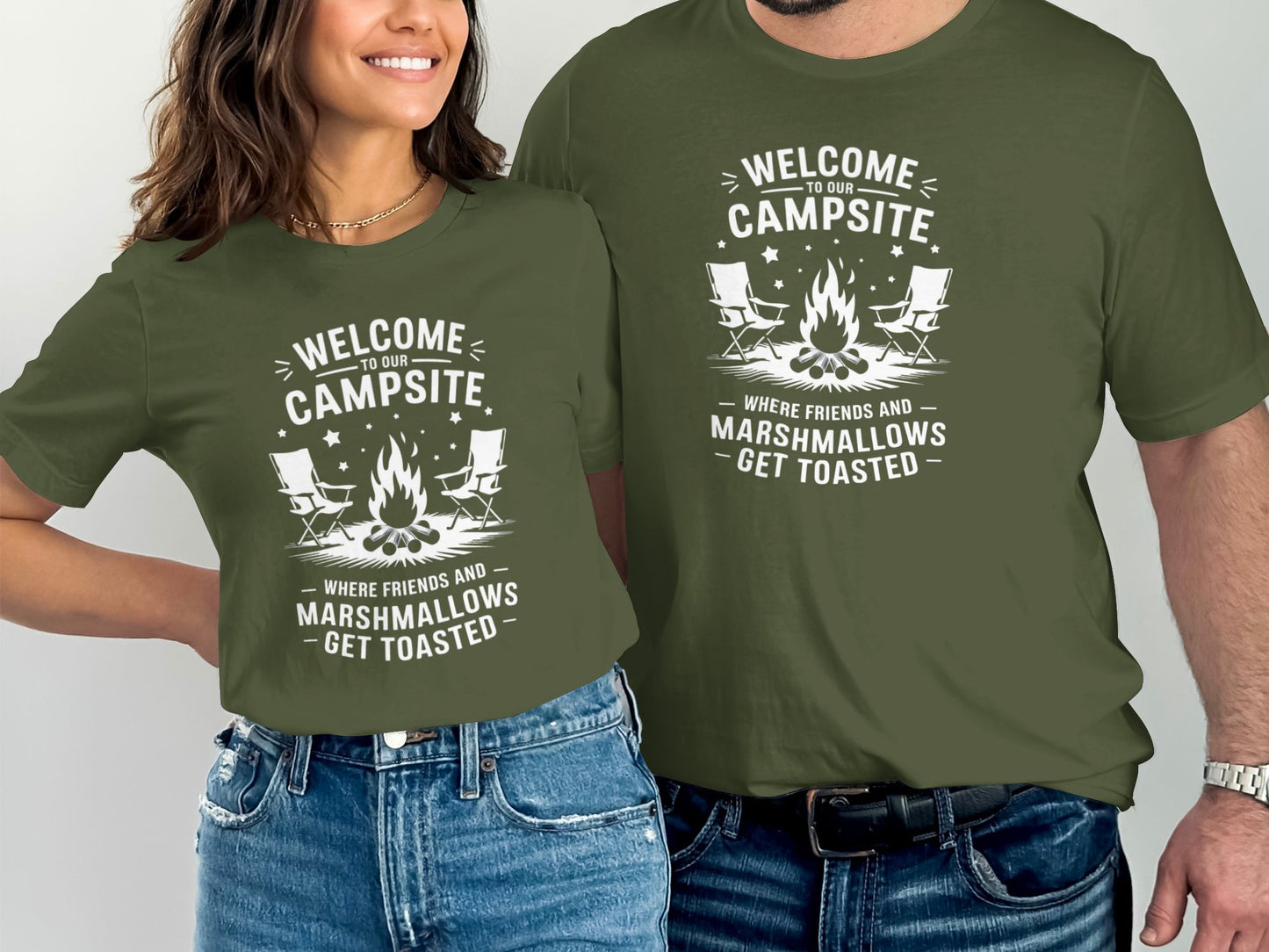 Welcome to Our Campsite Marshmallows T-Shirt product type