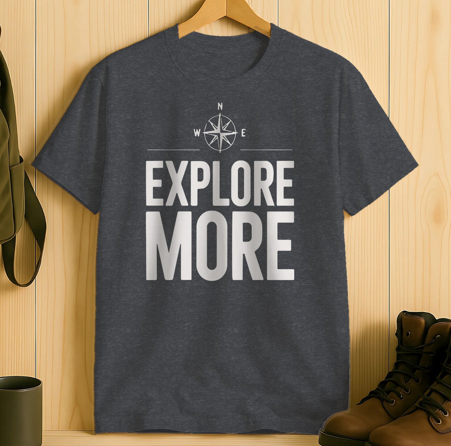 Explore More Compass Printed Graphic Tee product
