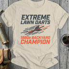 Extreme Lawn Darts 1980s Backyard Champion graphic t-shirt.