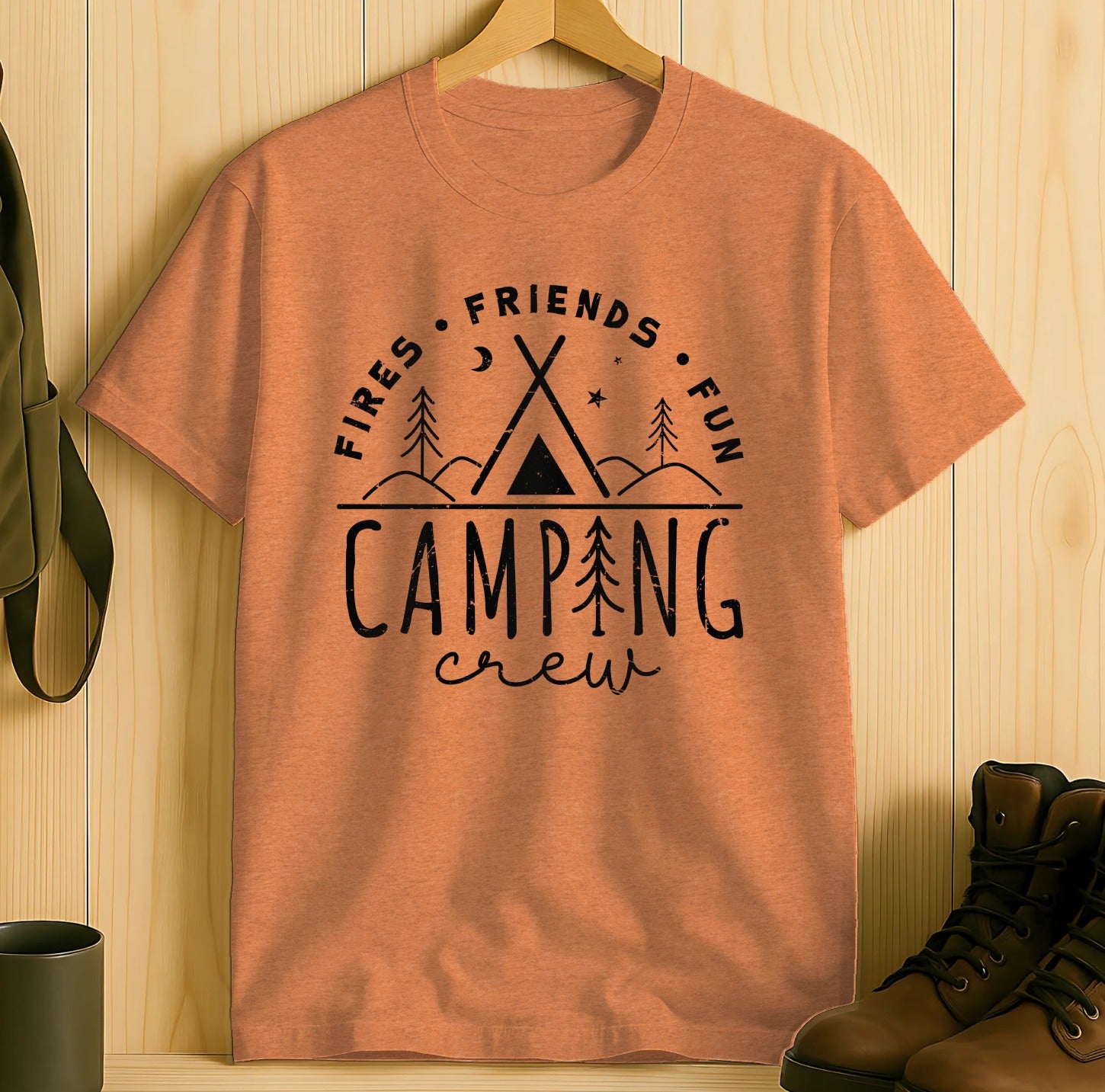 Fires Friends Fun Camping Crew T-shirt product