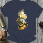 Sunset Mountain Road Graphic Scenic Art T-Shirt