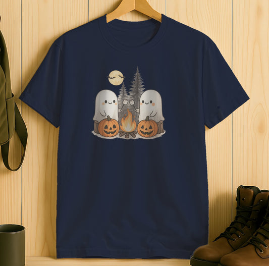 Happy Ghosts Halloween Campfire Scene T-Shirt product type