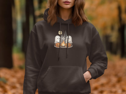 Cozy Autumn Ghosts by Campfire Hoodie product
