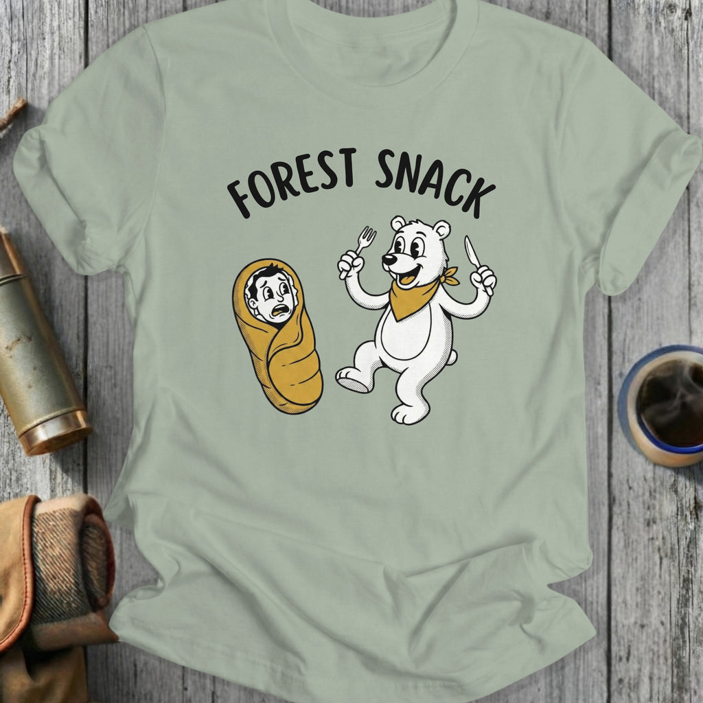 Funny Forest Snack Bear Graphic T-Shirt