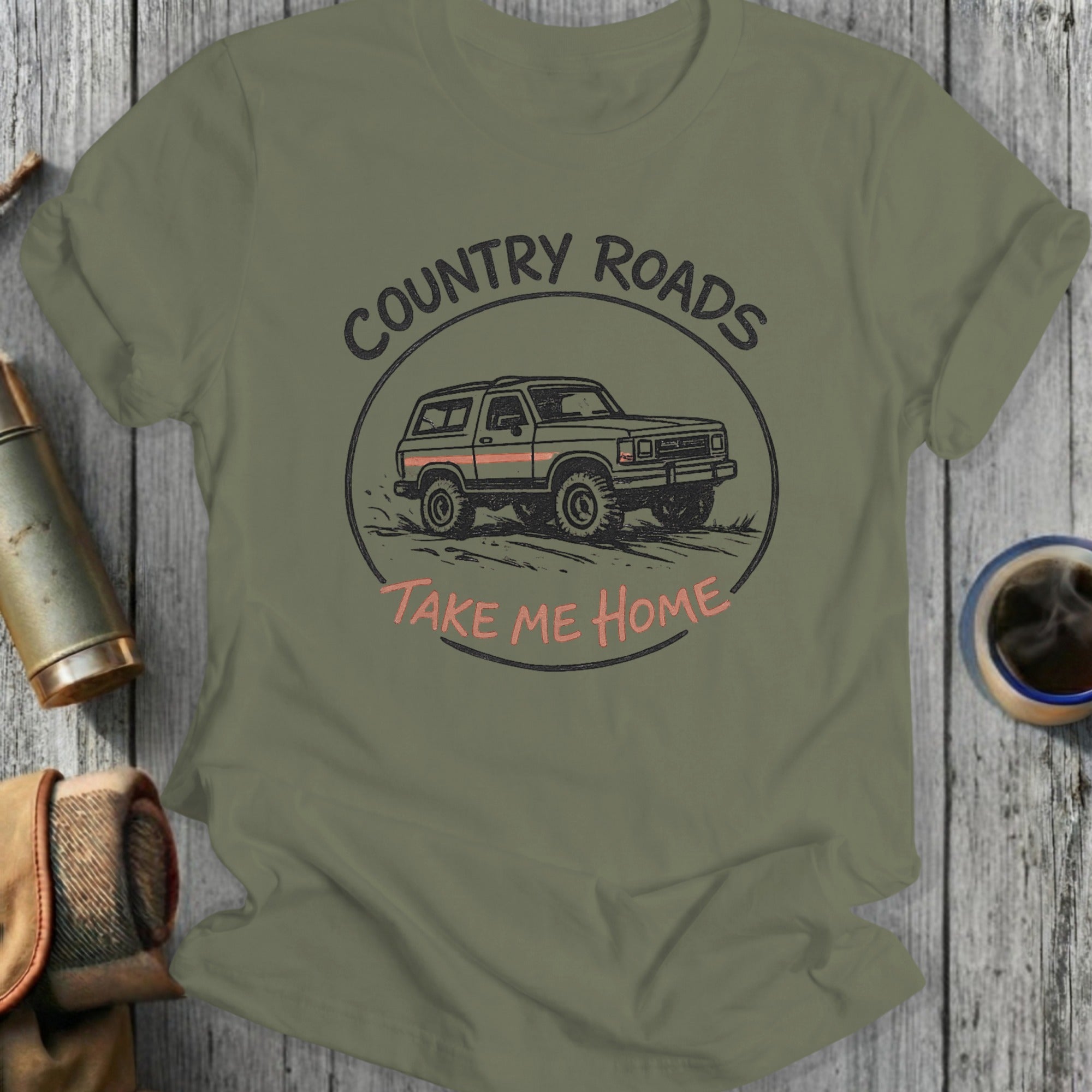 Country Roads Take Me Home Graphic T-Shirt