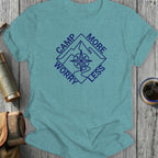 Camp More Worry Less Compass Design Shirt