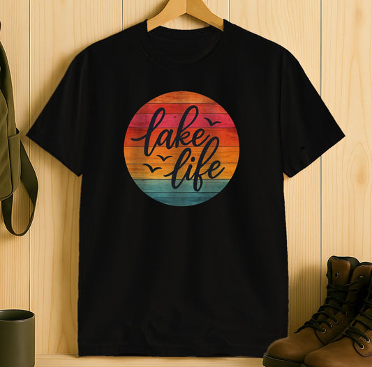 Lake Life Colorful Graphic Design T-Shirt product