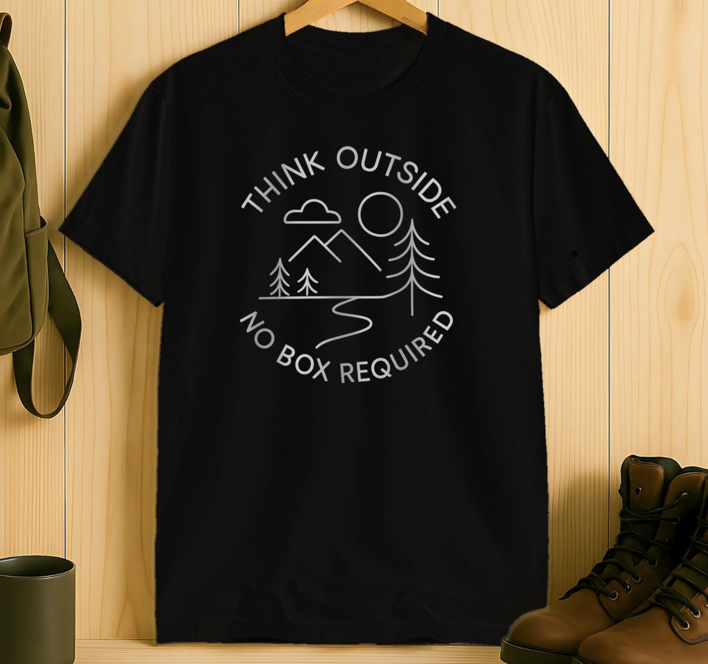 Think Outside No Box Required T-shirt product