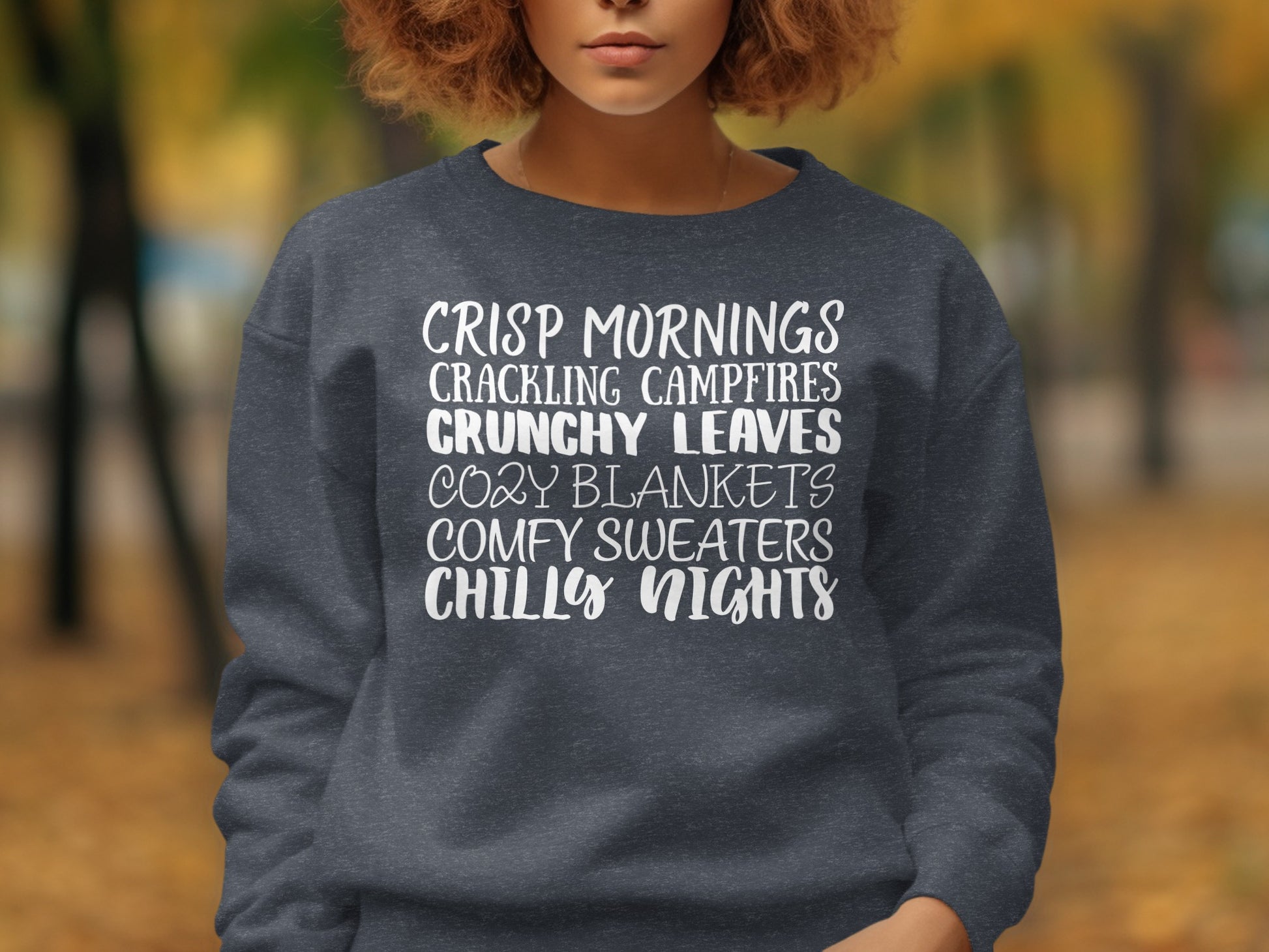 Crisp Mornings Crackling Campfires Cozy Blankets product type