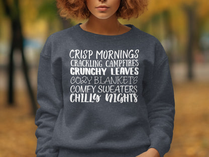 Crisp Mornings Crackling Campfires Cozy Blankets product type