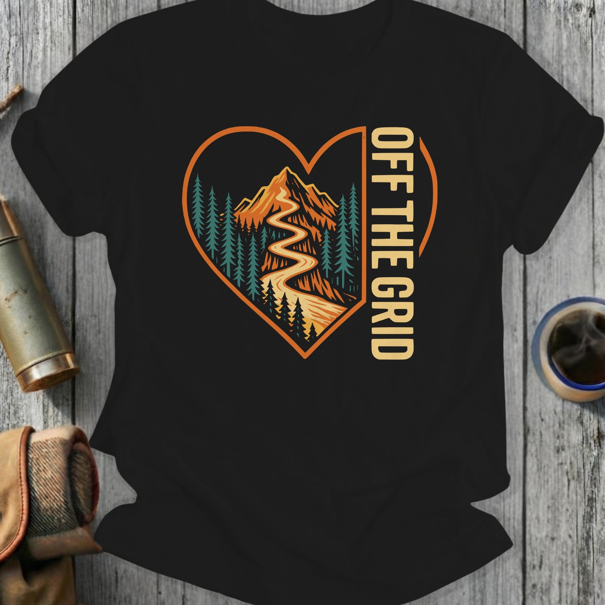 Off The Grid Scenic Heart Mountain T-Shirt
