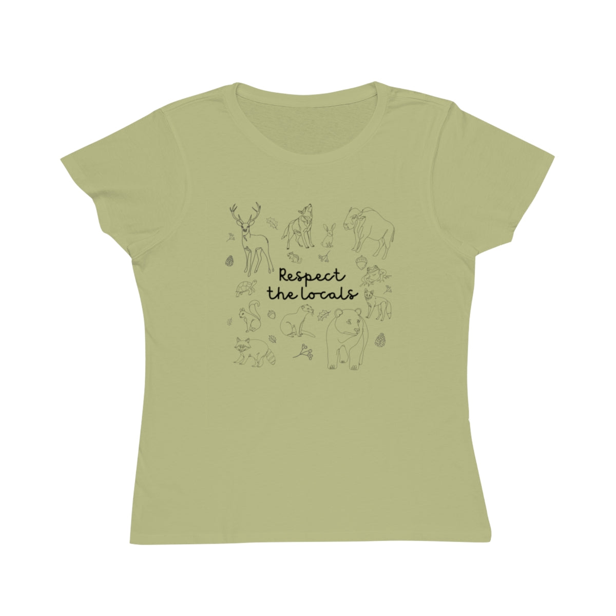 Respect the Locals Animal Sketch Graphic Tee