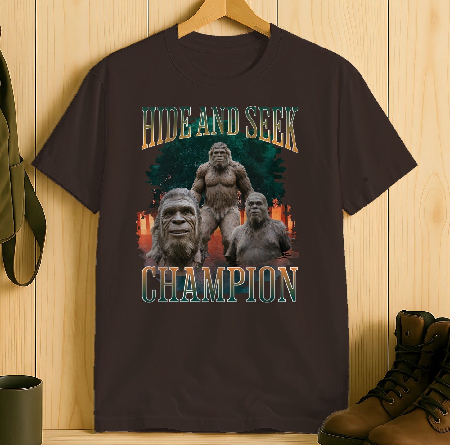 Hide And Seek Champion Sasquatch Humorous T-Shirt product