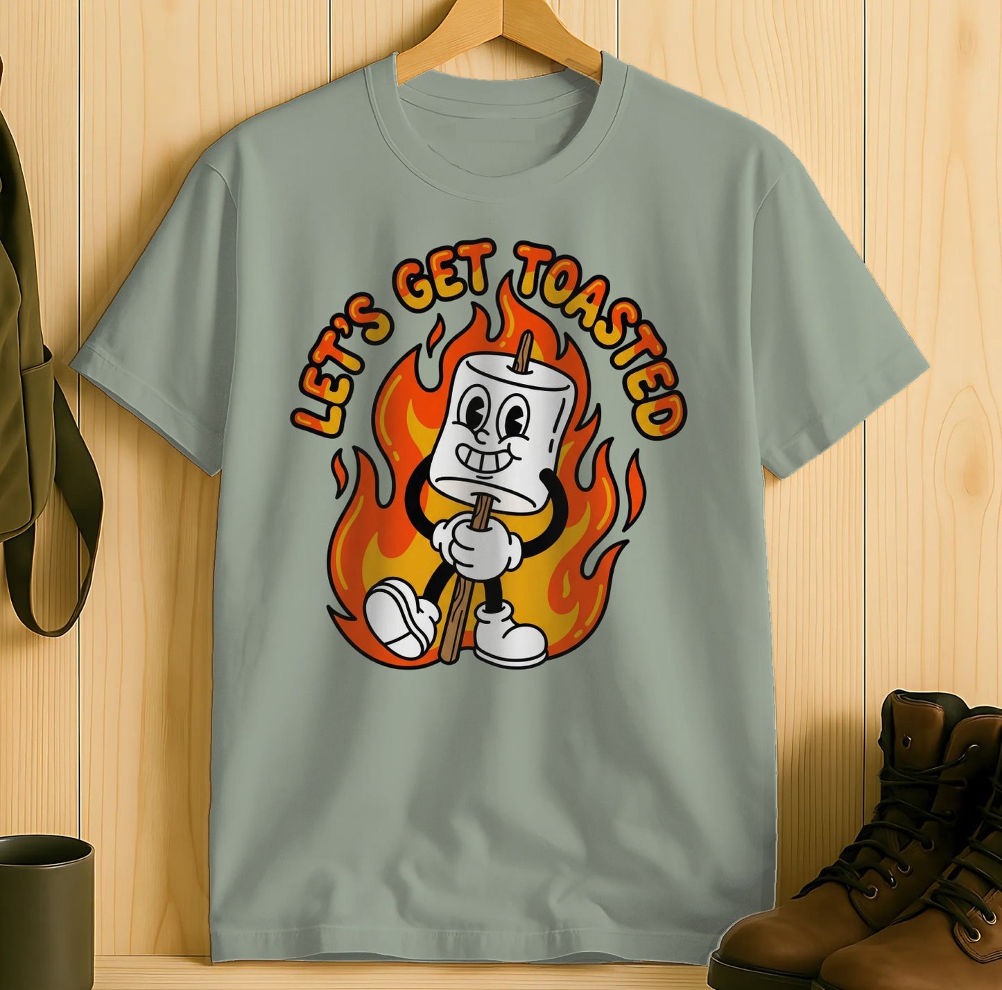 Let's Get Toasted Funny Graphic Tee Shirt