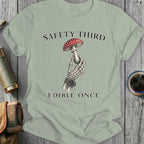 Safety Third Edible Once Skeleton Mushroom T-shirt