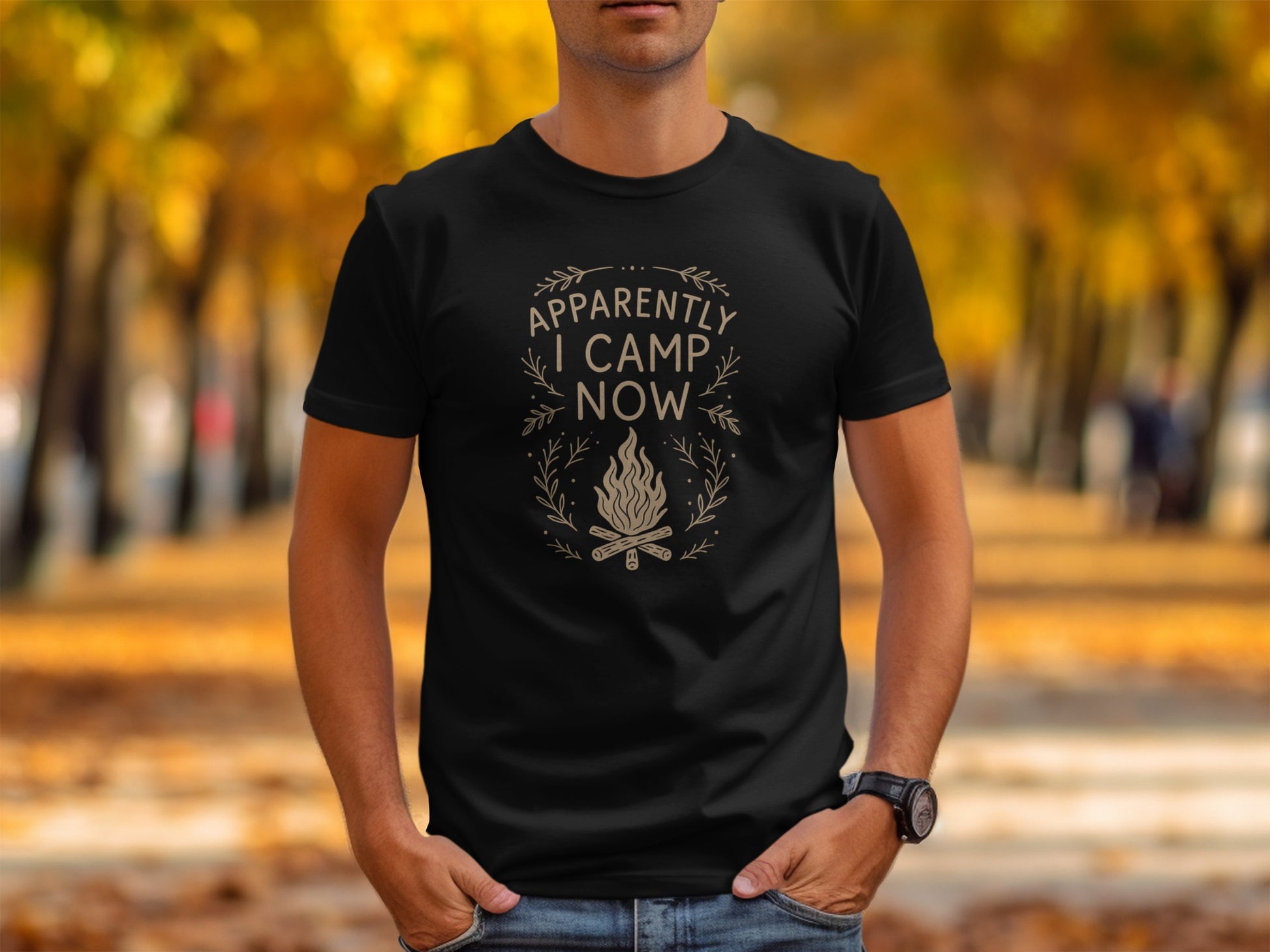 Apparently I Camp Now Funny Camping T-shirt product