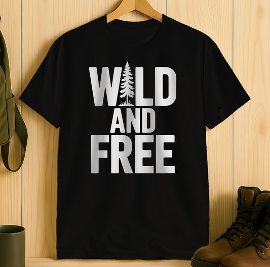 Wild and Free Graphic Print Tee Shirt product type