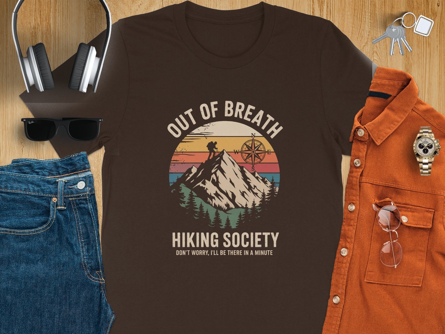 Out of Breath Hiking Society Don't Worry T-Shirt product type