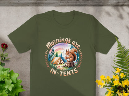 Mornings Are In Tents Squirrel Camping Shirt product type