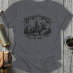 Safety Third Moose Rider Tee Shirt Retro Design