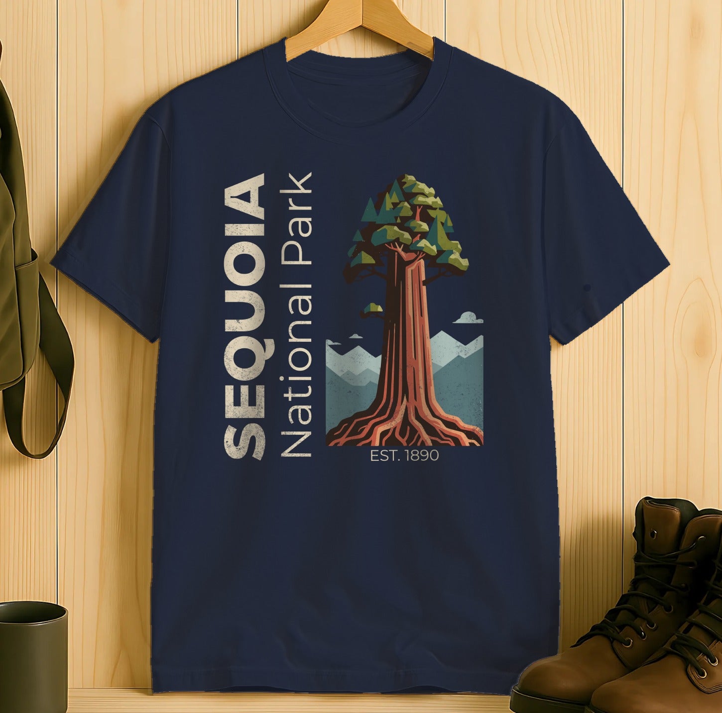 Sequoia National Park Graphic Tee Est 1890 Design