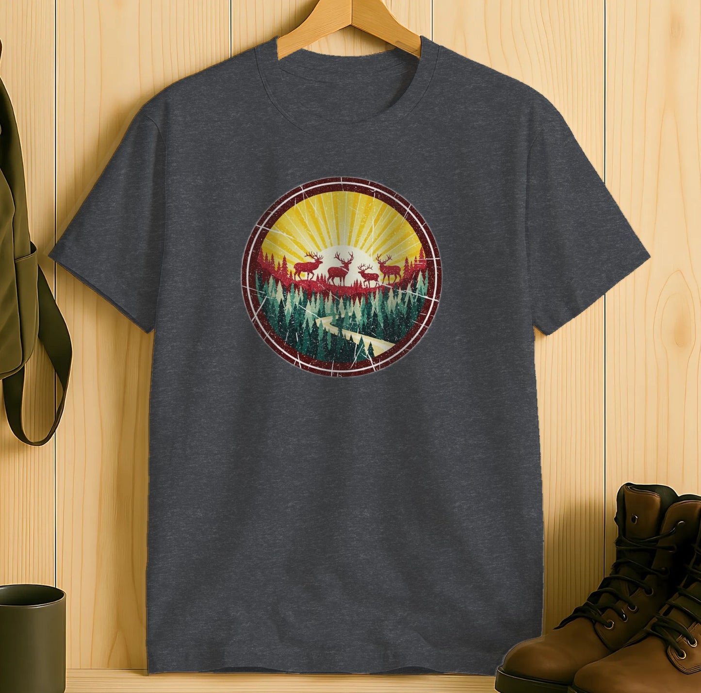 Outdoor Adventure Bear Mountains Graphic Shirt product type