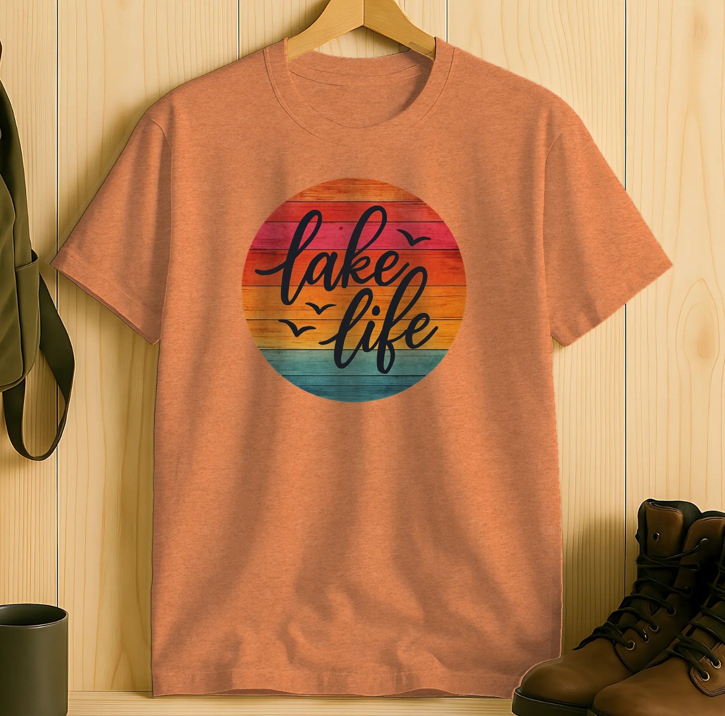 Lake Life Graphic T-Shirt Colorful Design product