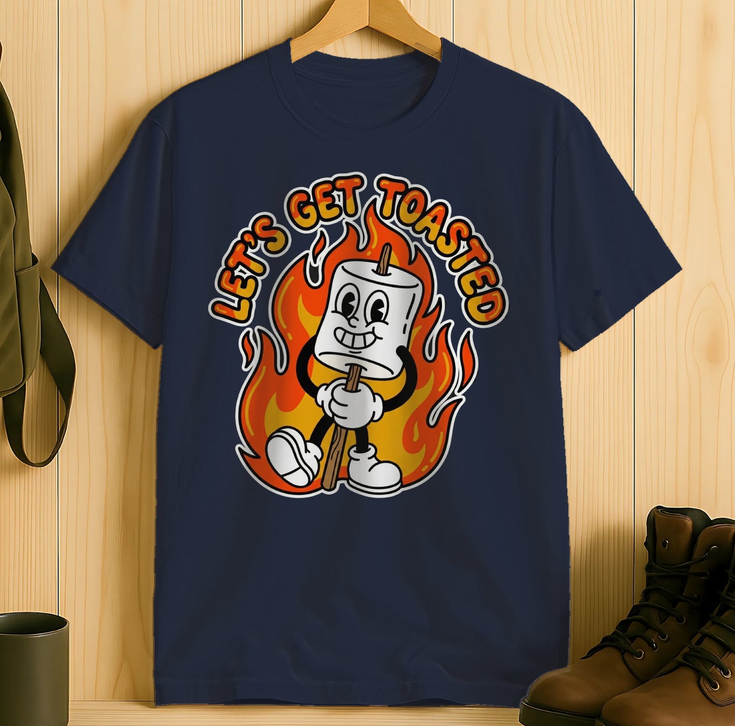 Let's Get Toasted Cartoon Character T-Shirt