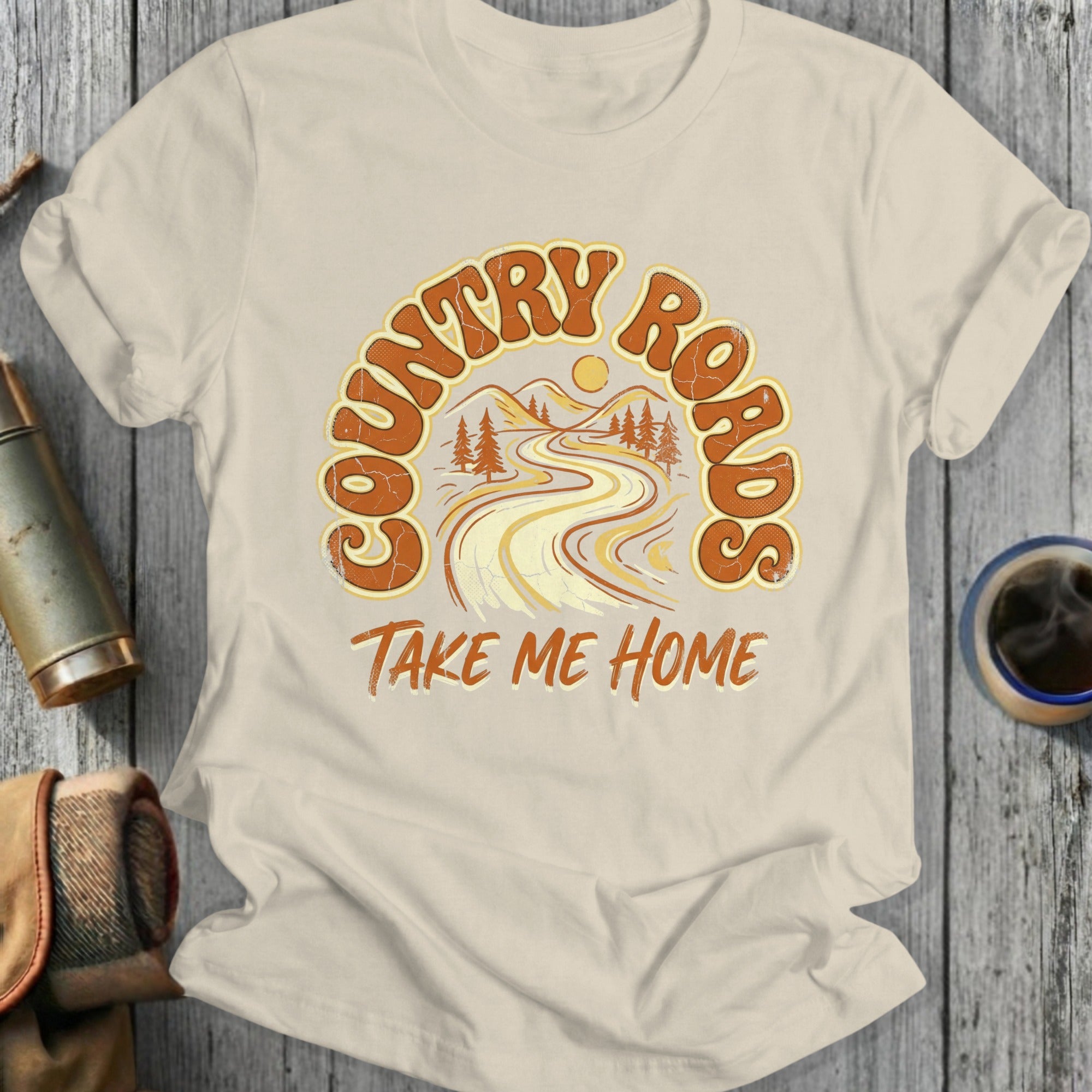 Country Roads Take Me Home Graphic Tee Shirt
