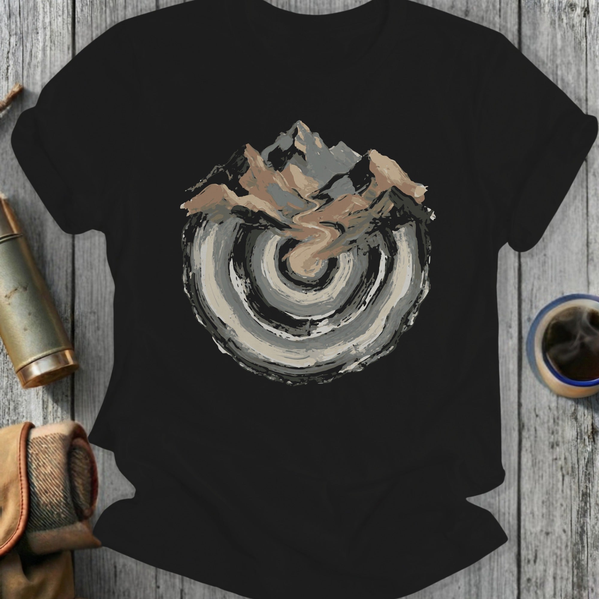 Mountain Landscape Artistic Design T-Shirt