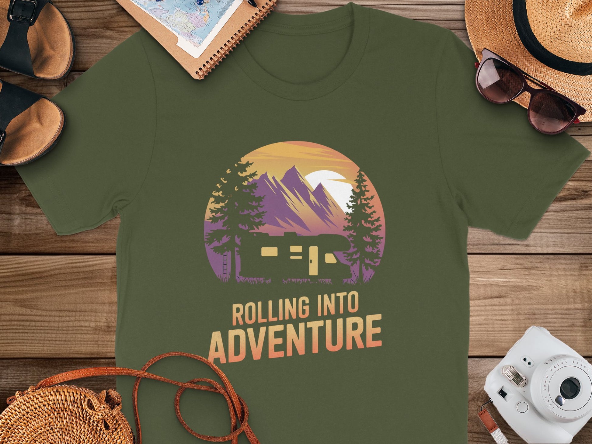 Rolling Into Adventure Graphic T-Shirt product type