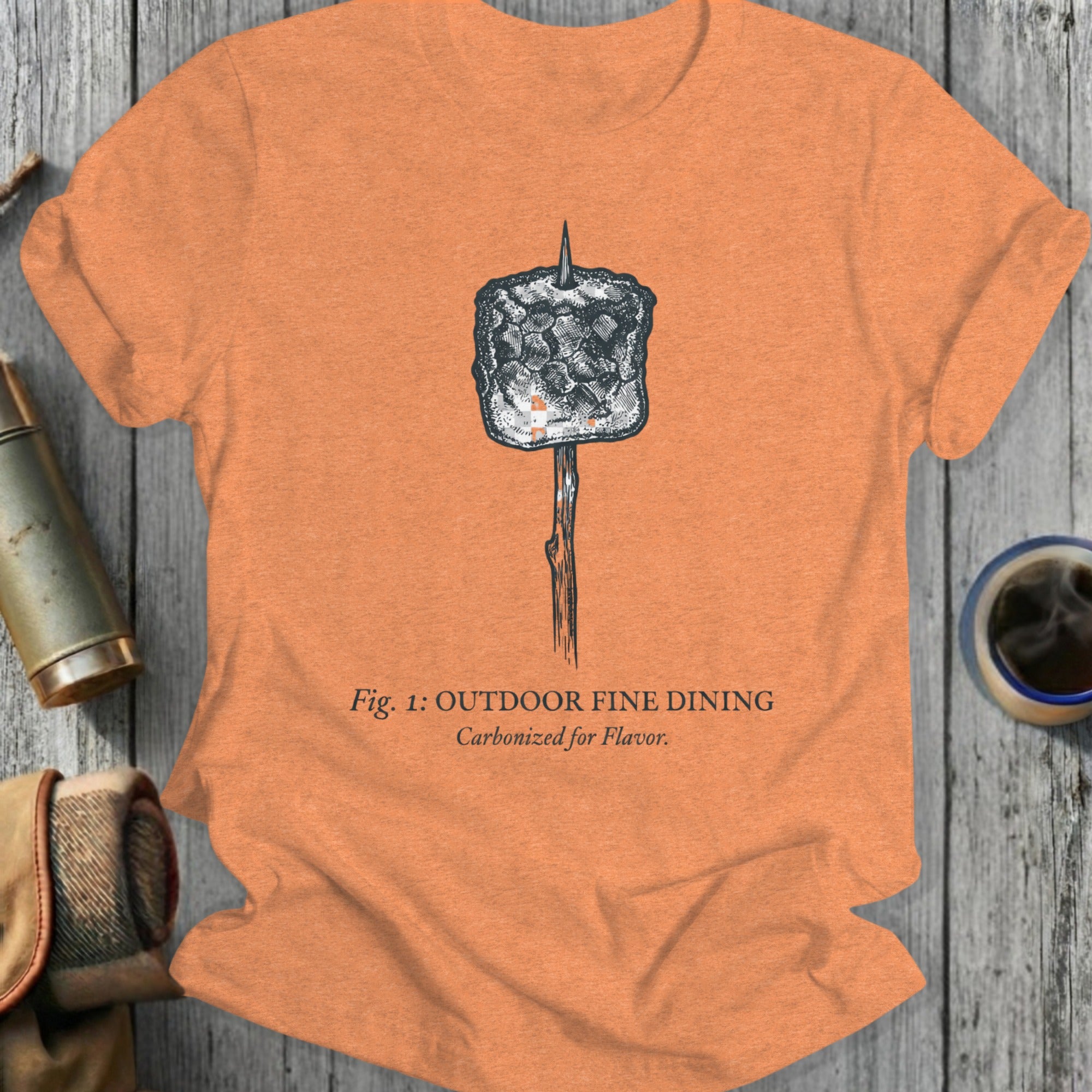 Fig. 1 Outdoor Fine Dining Humorous Graphic Tee