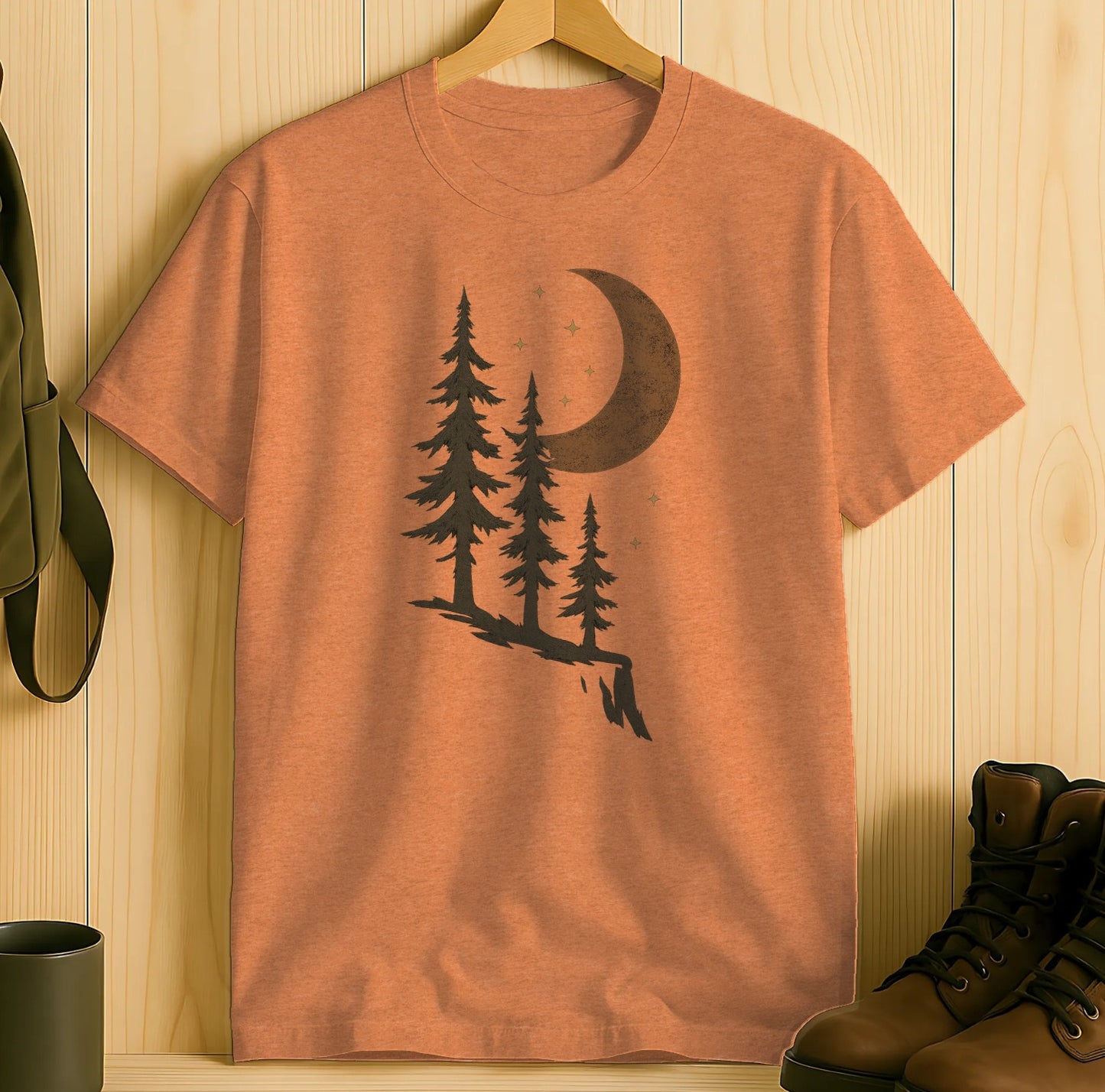 Moonlit Forest Scenic Graphic T-shirt product type