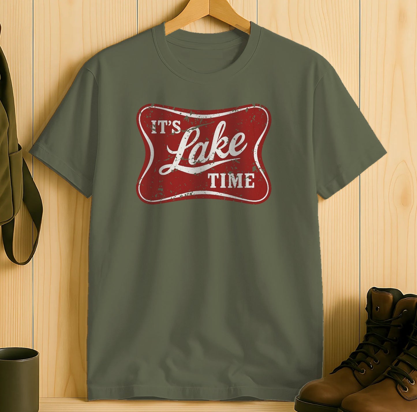 It's Lake Time Graphic Short Sleeve T-shirt product type