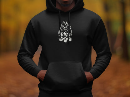 Flaming Skull Streetwear Graphic Hoodie product