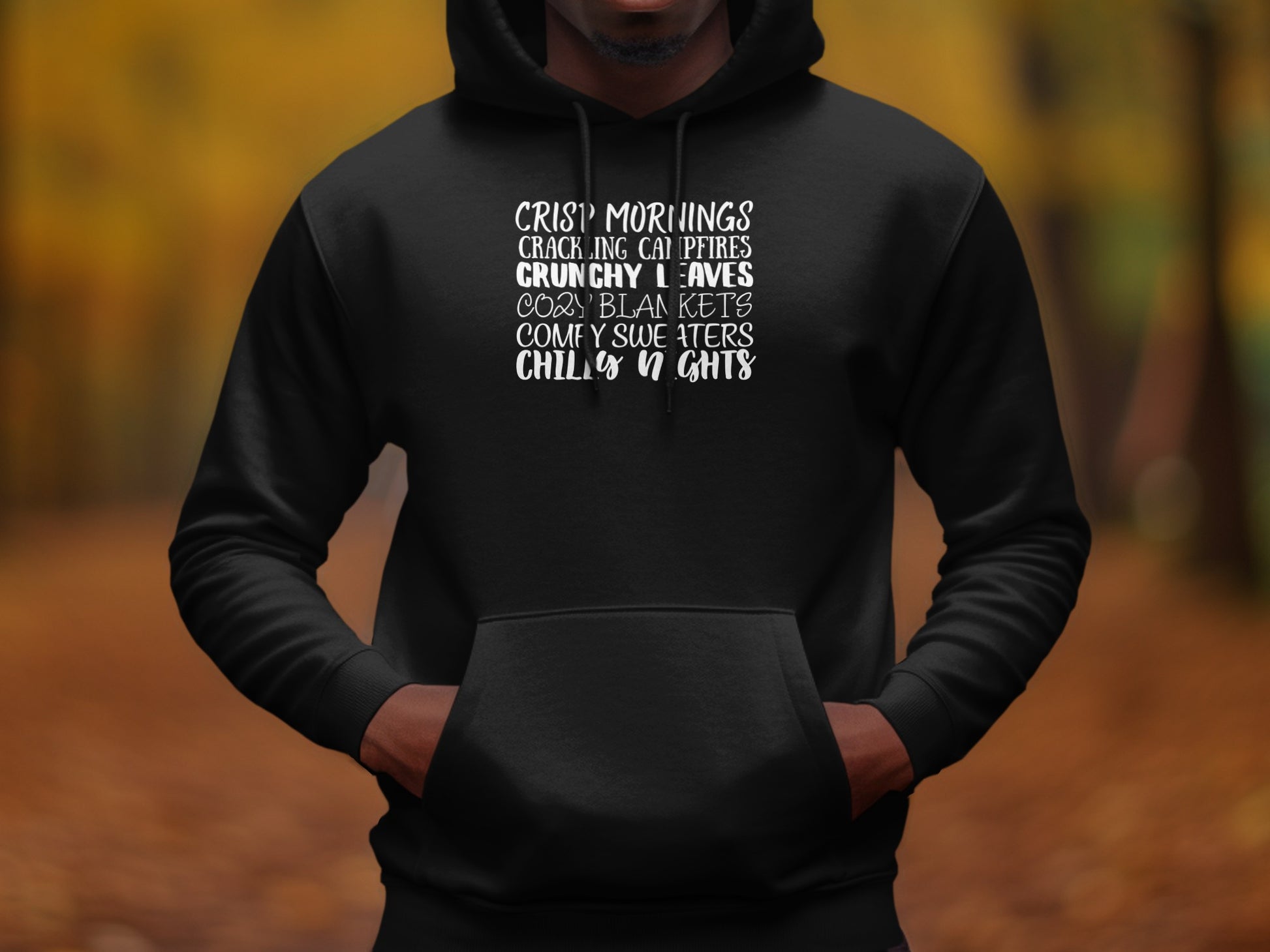 Cozy Comfortable Black Hooded Sweatshirt Product