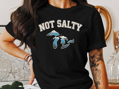 Not Salty Great Lakes Graphic Tee Shirt product type