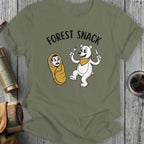 Forest Snack Graphic Tee Polar Bear and Burrito Design