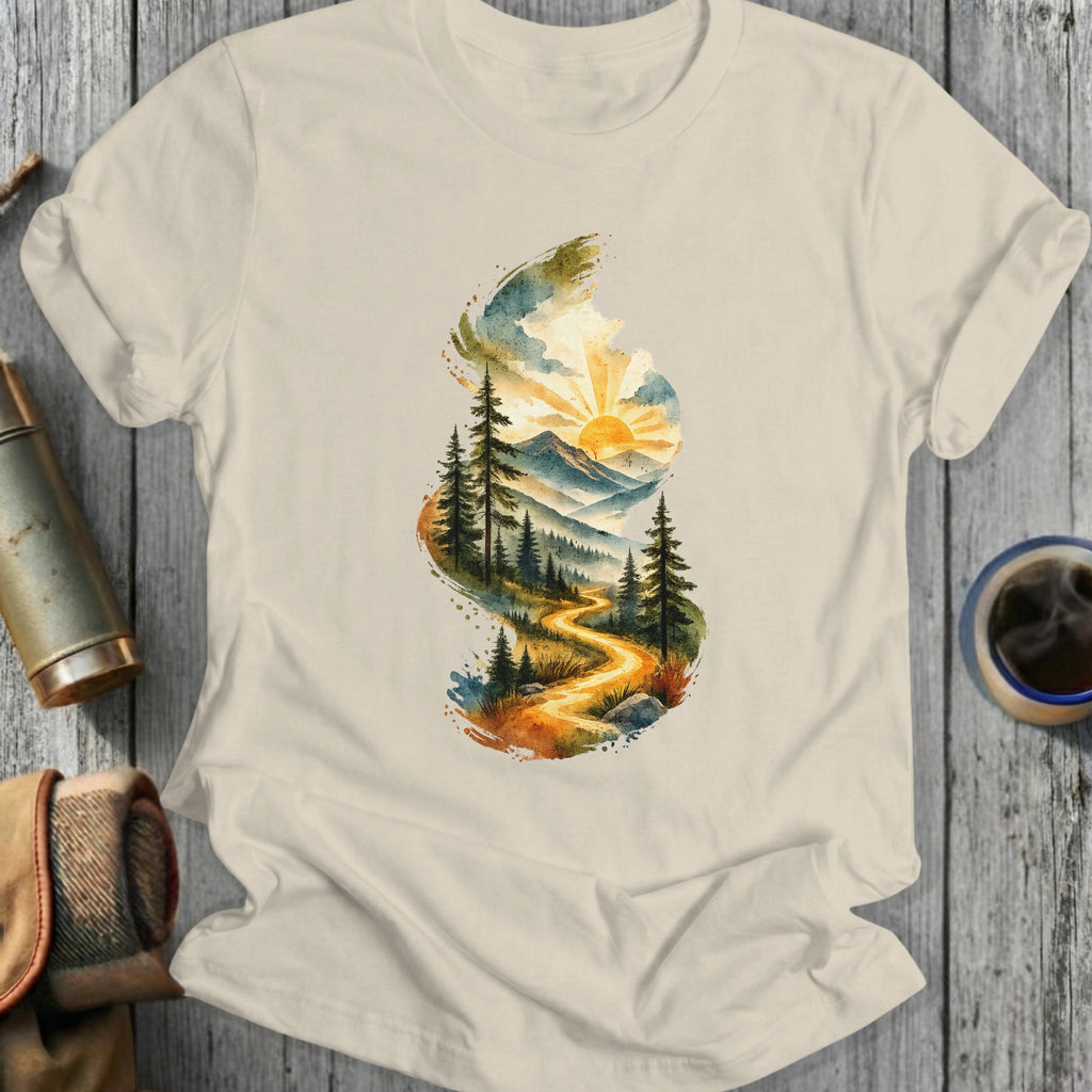 Sunrise Mountain Landscape Adventure T-shirt