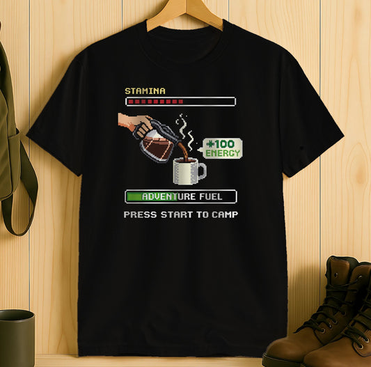 Press Start to Camp Adventure Fuel T-Shirt