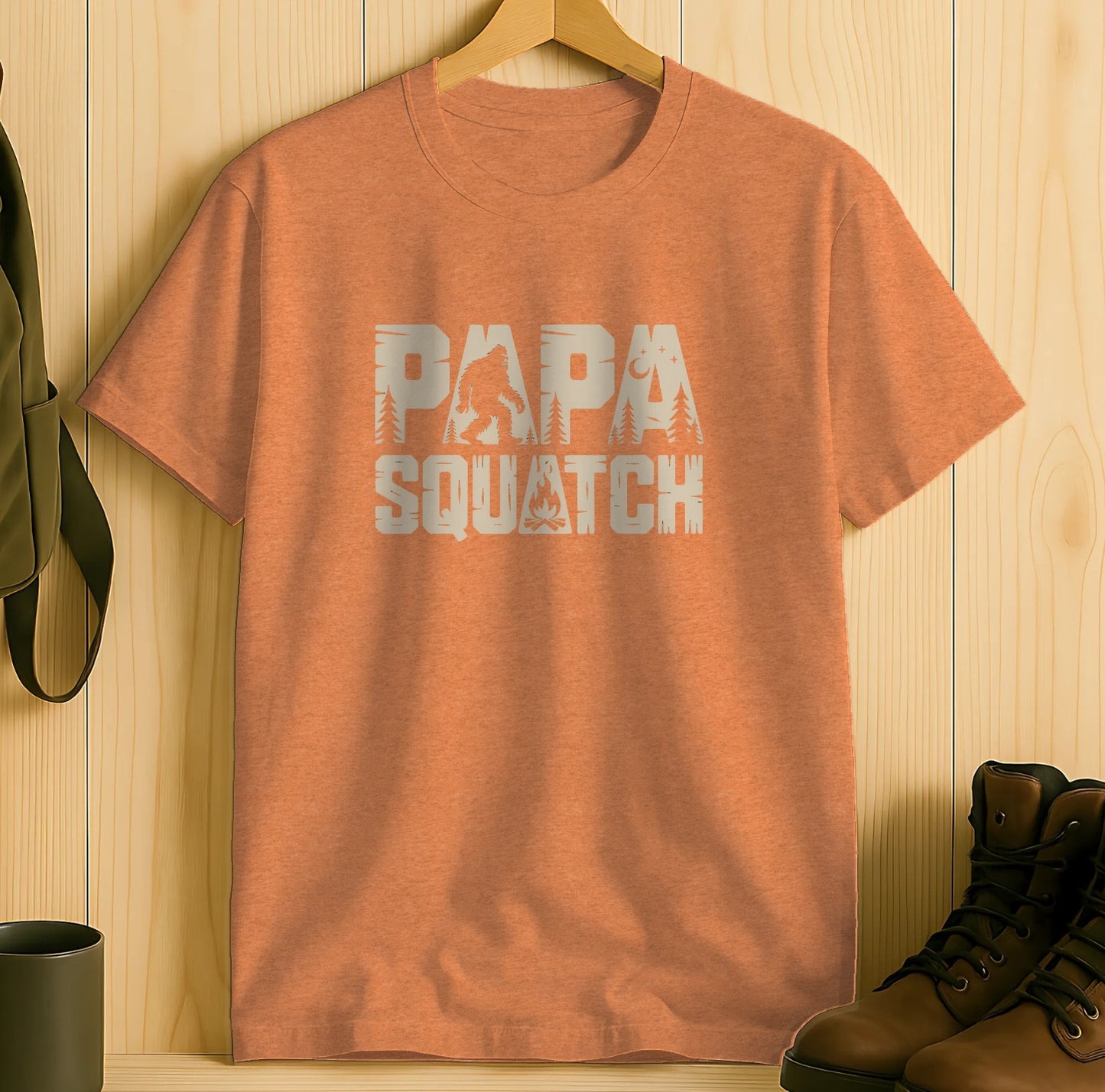 Papa Squatch Graphic T-shirt casual clothing product